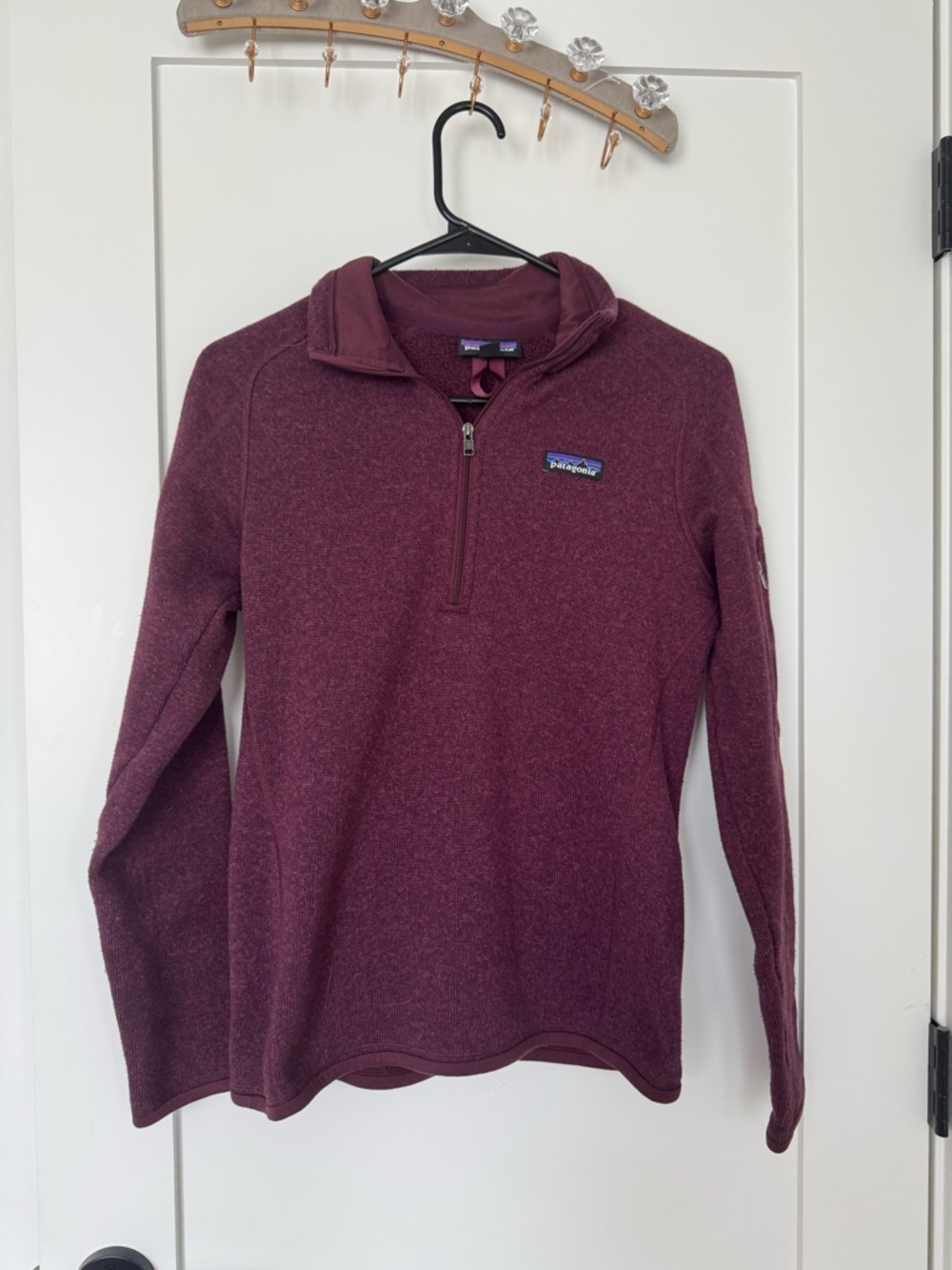 Patagonia Women's Better Sweater 1/4 Zip- Fleece in Plum/Burgundy